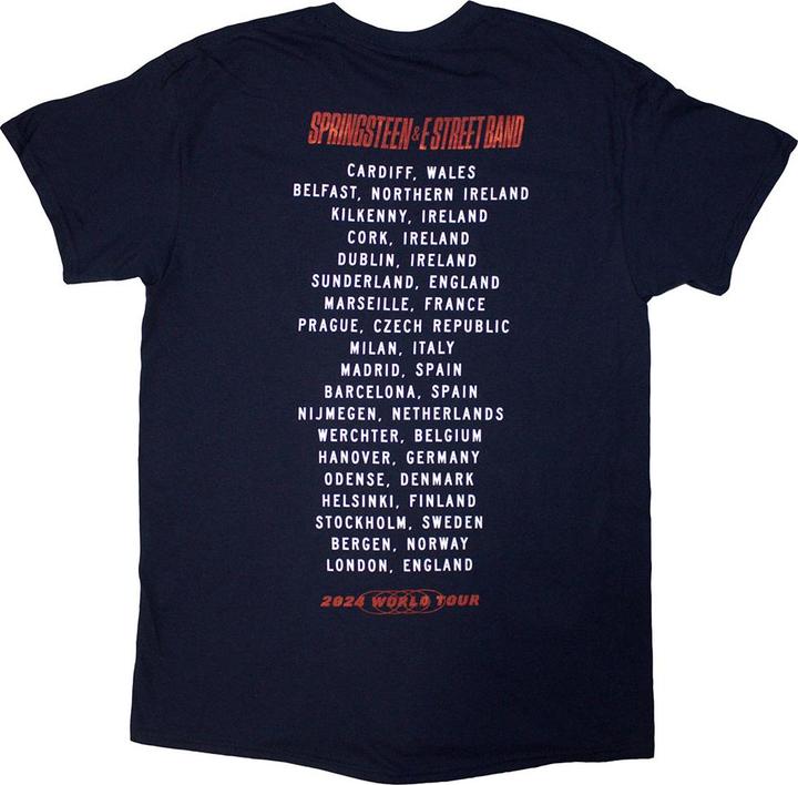 Produktbild Bruce Springsteen Tour '24 TShirt Rückseitiger Aufdruck (XL)