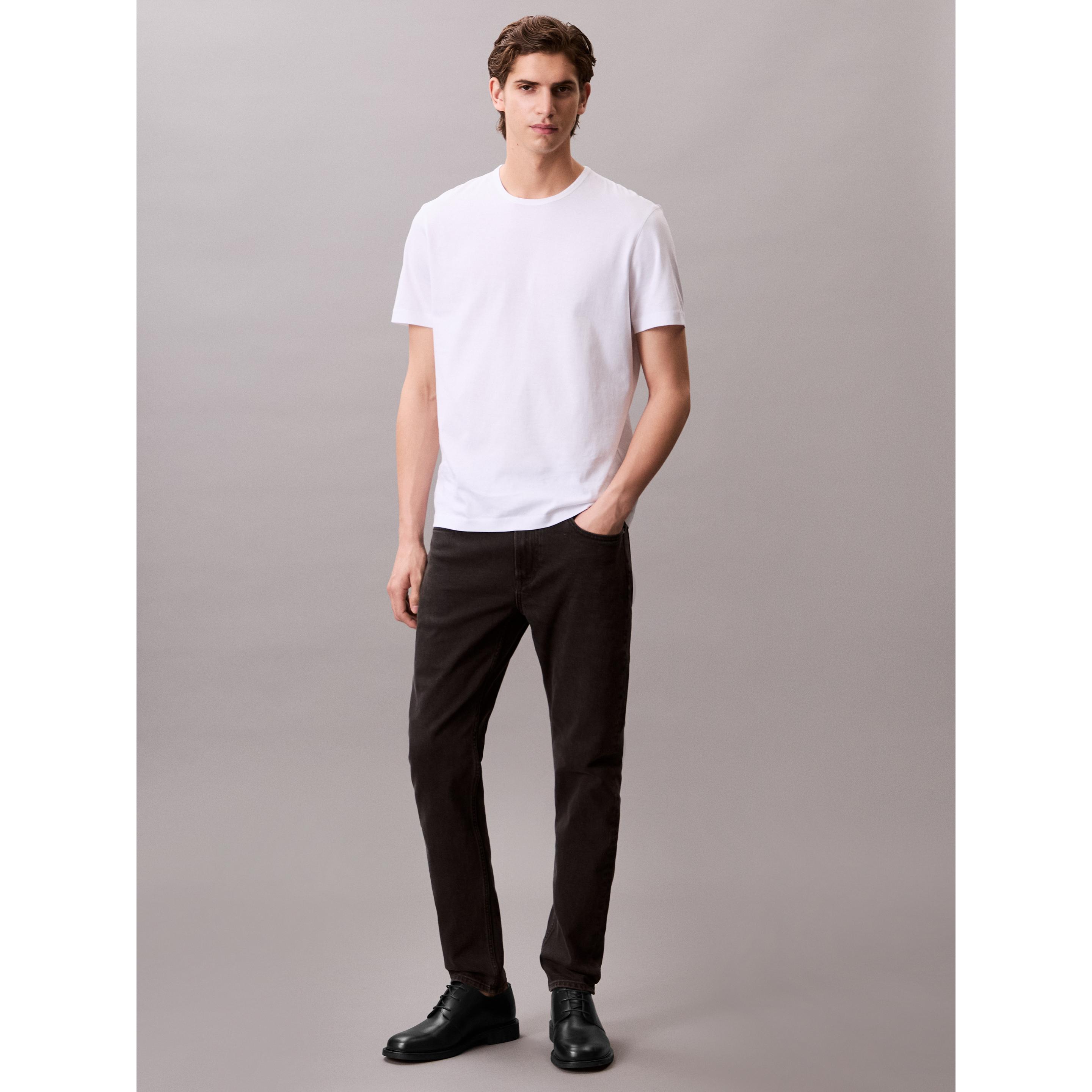 Calvin Klein Jeans, Uomini, Jeans, Slim Taper Black Oil Slick Jean, Nero, (W32/L32)