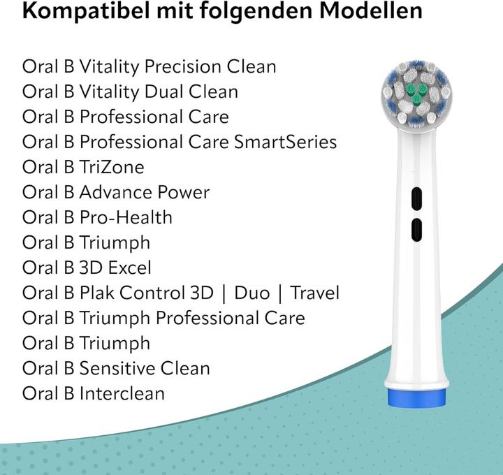 Actual product image Ora-Care Replacement brushes Ultra Sensitive compatible with Oral-B 8-pack (8 x)