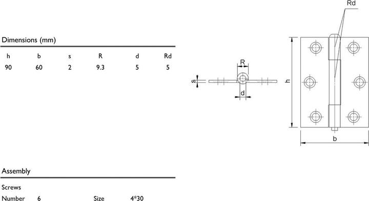 Produktbild Charmag Scharniere