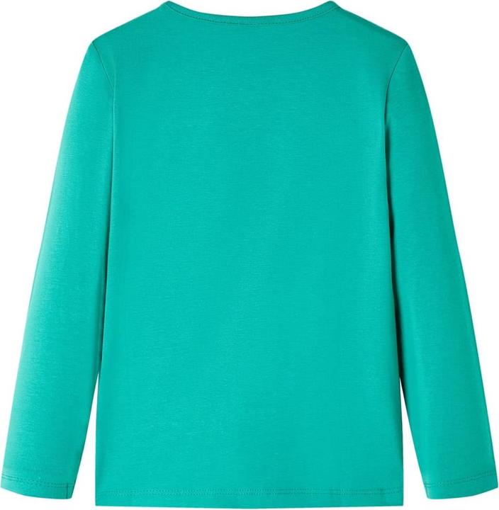 Immagine prodotto vidaXL Camicia da bambino a maniche lunghe verde chiaro 128,Materiale: 95 % cotone (128)