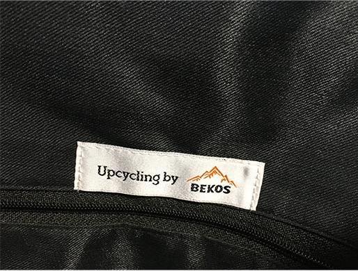 Actual product image Bekos Upcycling - Children's Backpack from Recycled Feed Sacks Frog S (6 l)