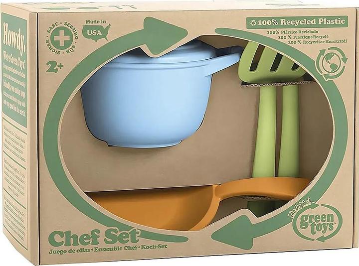 Actual product image Green Toys Green toy pot set