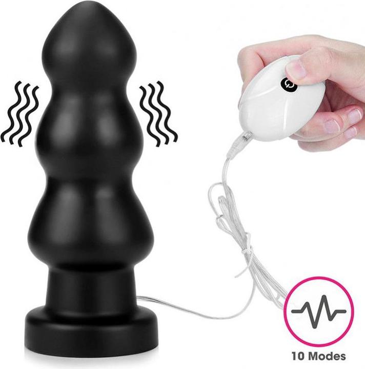 Produktbild Lovetoy Love Toy - King Size Vibrating Anal Rigger 20 cm - Schwarz