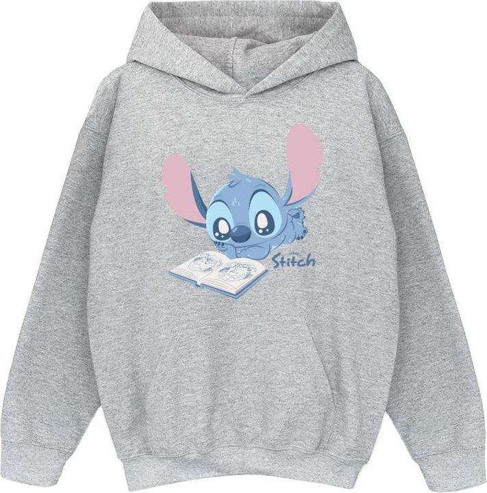 Image du produit Lilo & Stitch - Sweat à capuche READING LYING DOWN - Fille (152, 158)