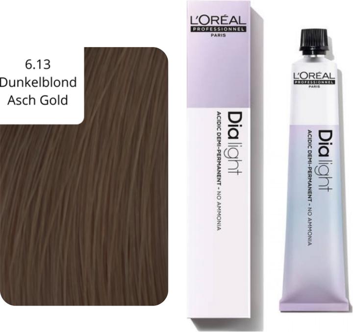 Actual product image L'Oréal Professionnel Dialight Hair Tint (6.13 dark blond ash gold)