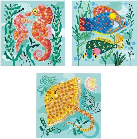Actual product image Djeco Creative Mosaic Set - Caribbean Animals