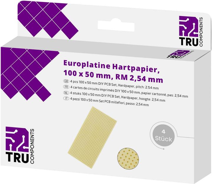 Produktbild Tru Components Europlatine ohne Cu-Auflage (Platine)
