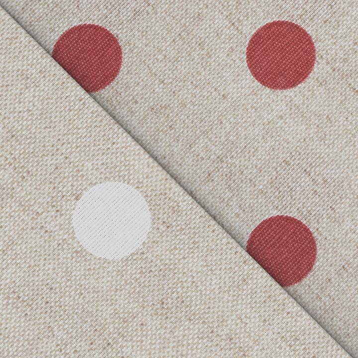 Produktbild VBS Motiv-Stoff Leinenoptik "Grosse Punkte", 140cm, 175g/m², Meterware