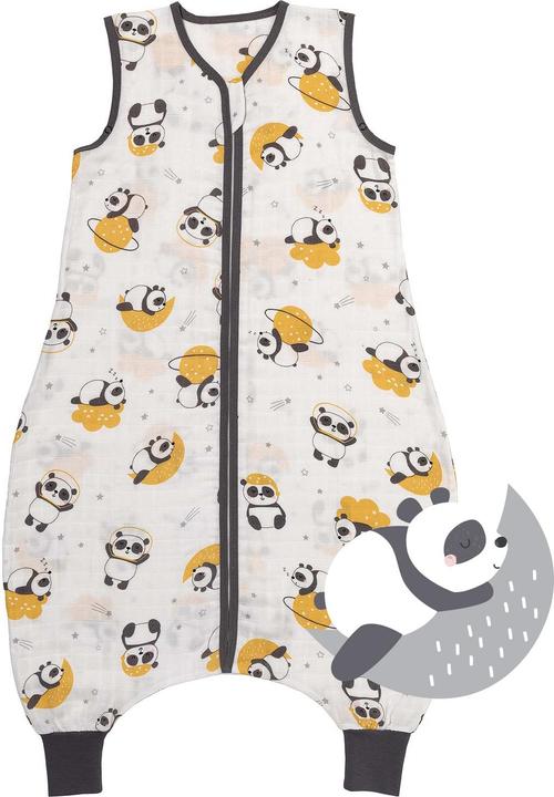 Schlummersack Musselin Schlafsack mit Fssen, 0.5 TOG (130 cm, 0.5 TOG,  Sommer)