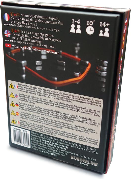 Actual product image Lautapelit Cluster (German, English, French, Italian)