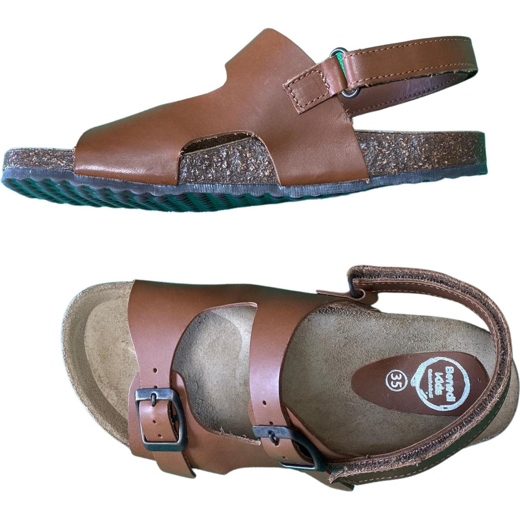 Benedi, Jungen, Sandalen, kindersandalen vaquetilla, Braun, (32)