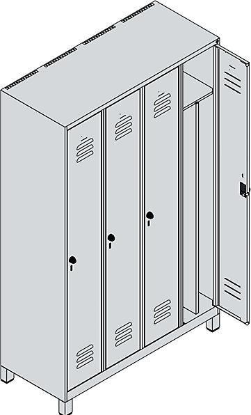 Actual product image C+P Classic PLUS locker (120 cm, 195 cm)