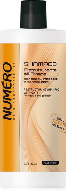 Image du produit Numero Restructuring Shampoo With Oats restrukturyzujący szampon z owsem 1000ml (Shampoing liquide, 1000 ml)