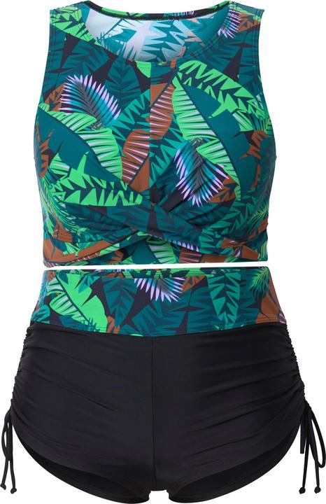 Produktbild Ulla Popken Bikini, Palmen, Softcups, Drapierung, recycelt (50)