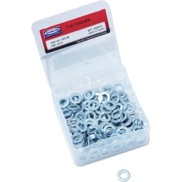 Thumbnail - P2R, Muttern + Unterlegscheiben, Schachtel mit 200 flachen Unterlegscheiben Stahl