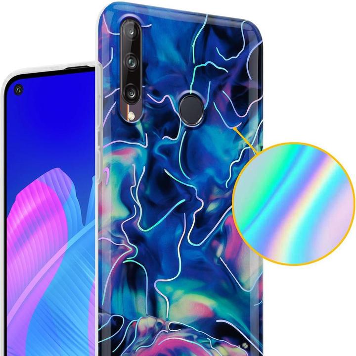Image du produit Cadorabo Couverture IMD TPU Marbre coloré (Huawei P40 Lite E)