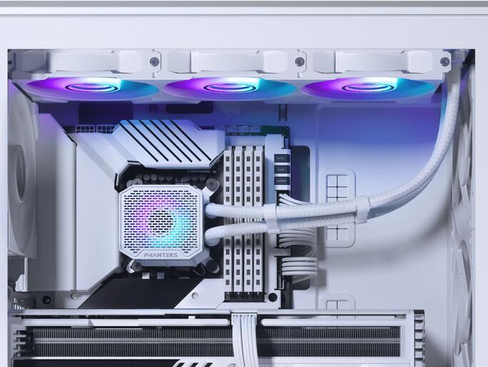 Actual product image Phanteks Glacier One 360M25 Gen2 DRGB AiO water cooling - 360 mm, white