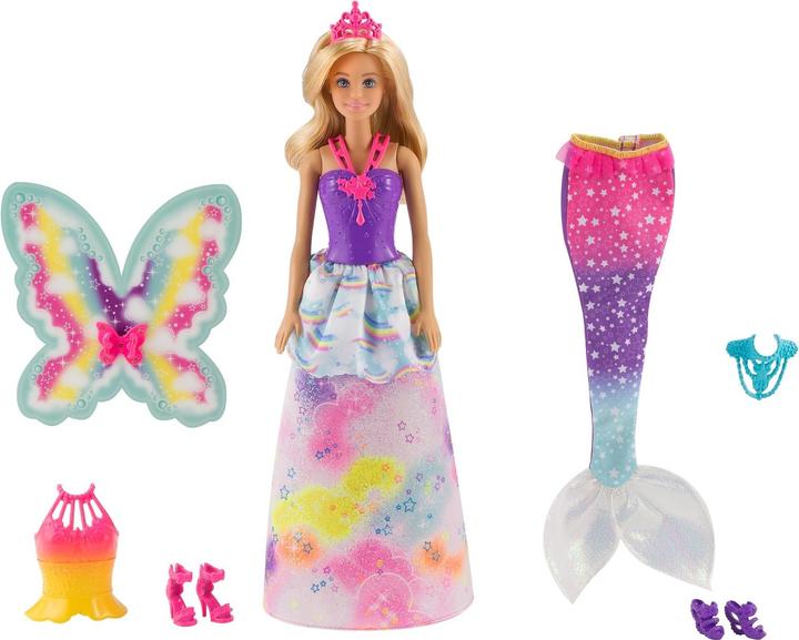 Immagine prodotto Barbie Set regalo di bambole fantastiche 3 in 1 di Dreamtopia Rainbow Kingdom