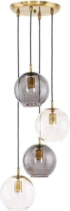 Immagine prodotto Loberon Lampada a sospensione Brontille marrone/ottone antico (E27)