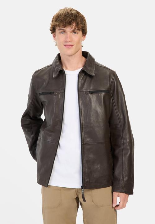 Produktbild Camel Active Leder Blouson mit Hemdkragen (56)