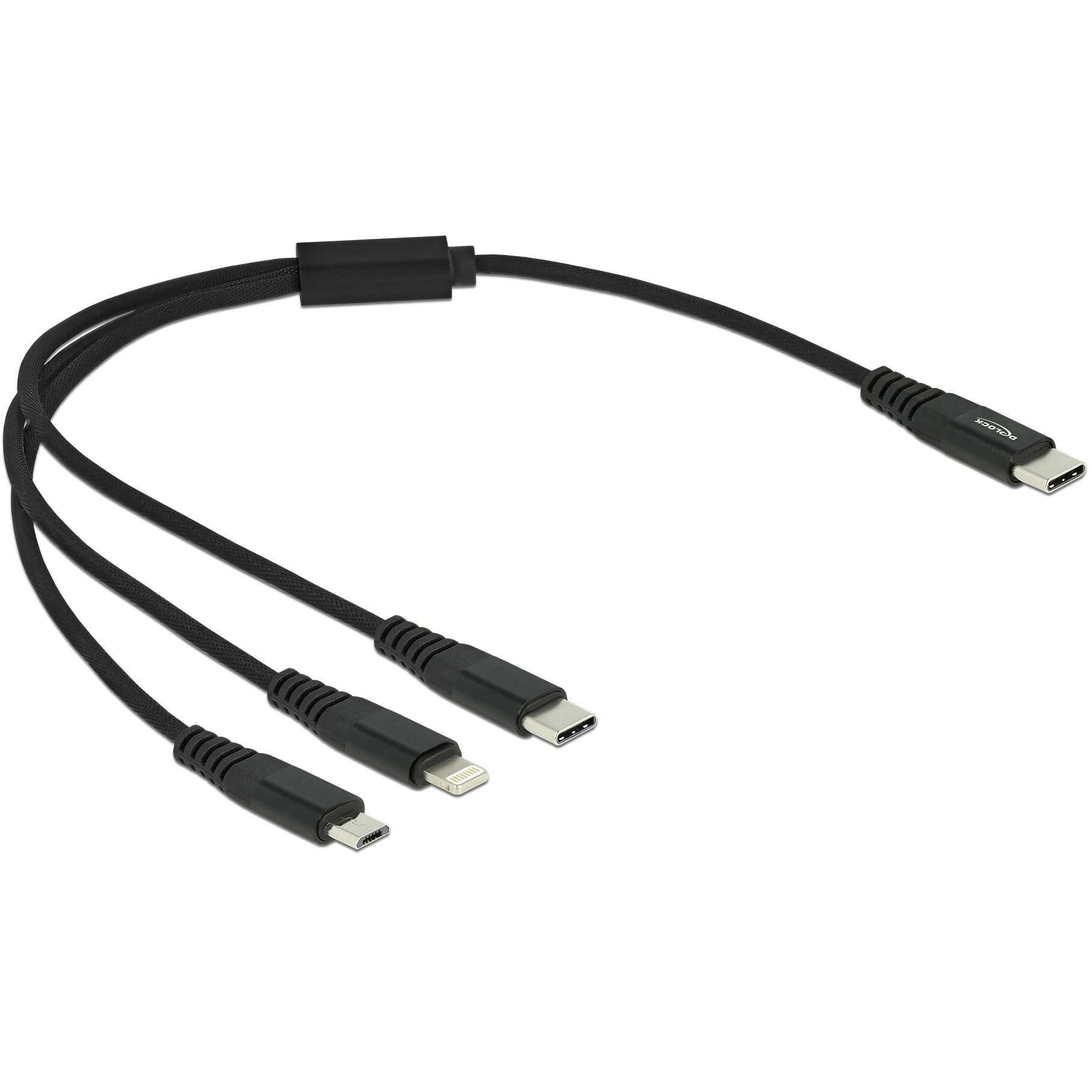 Delock 3in1 (0.30 m, USB 2.0), USB Kabel