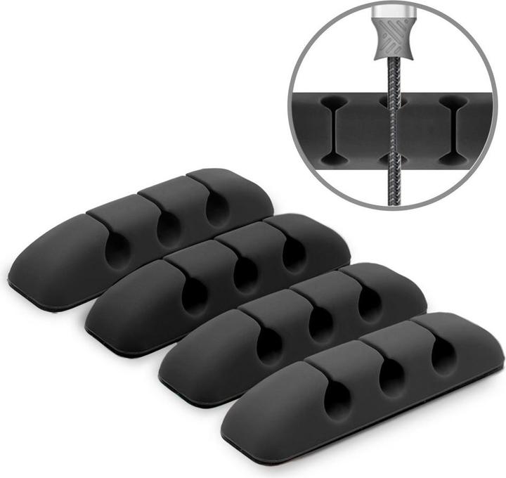 Produktbild Ringke Silicone Cable Organizer (4pcs) Black