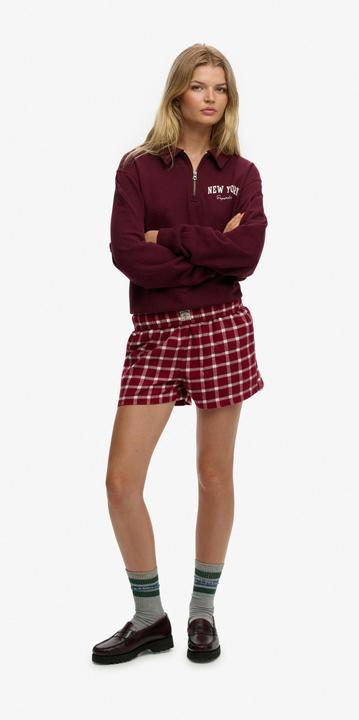 Produktbild Superdry Karierte Baumwollshorts mit Elastikbund (L)