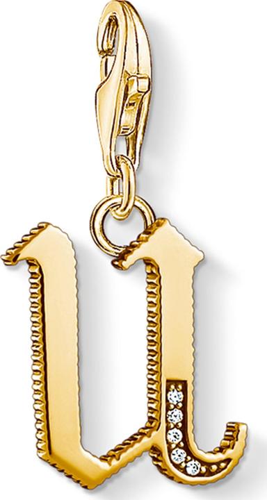 Image du produit Thomas Sabo Charm pendentif lettre U or (Argent 925, Dorure à l'or jaune 750)