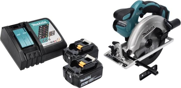 Productafbeelding Makita DSS 611 RM accu handcirkelzaag 18 V 165 mm + 2x accu 4.0 Ah + lader