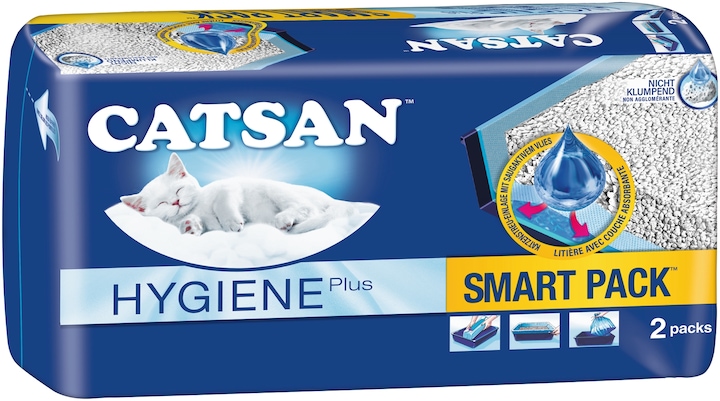 Immagine prodotto Catsan Hygiene Plus Smart Pack™ (Non agglomerante, Biodegradabile, Neutralizzante, 3.90 kg)