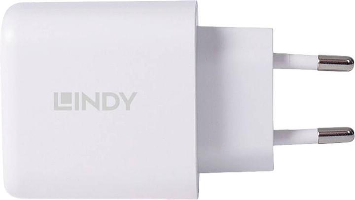 Actual product image Lindy 30W USB Type A & C Charger For charging two devices simultaneously with Power Delivery (30 W, 2 ports)
