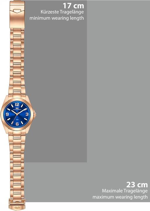 Immagine prodotto Orologio al quarzo da donna Majestia in acciaio inossidabile oro rosa - 32442 (Orologio da polso analogico, 37.50 mm)