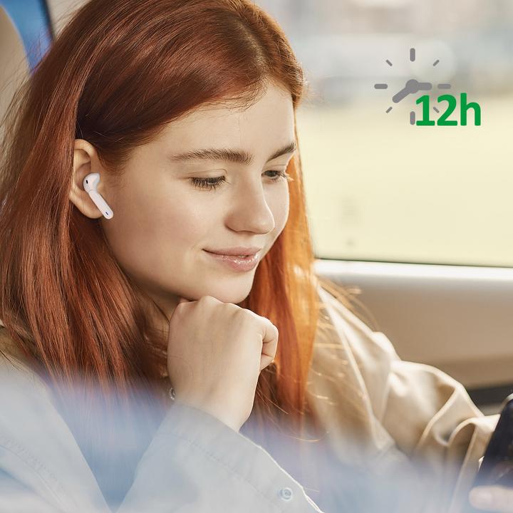 Produktbild 4smarts In-Ear-Kopfhörer Eara Twin Weiss (ANC, 3 h, Kabellos)