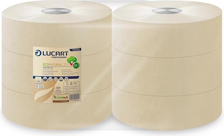 Image du produit Lucart Toiletpapir EcoNatural Jumbo 2 couches 350 m Genbrug,6 rl/krt (1 x)