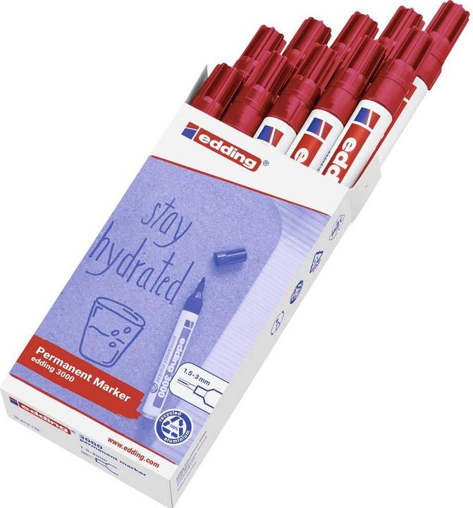 Actual product image Edding Permanent marker 3000 (10 x)