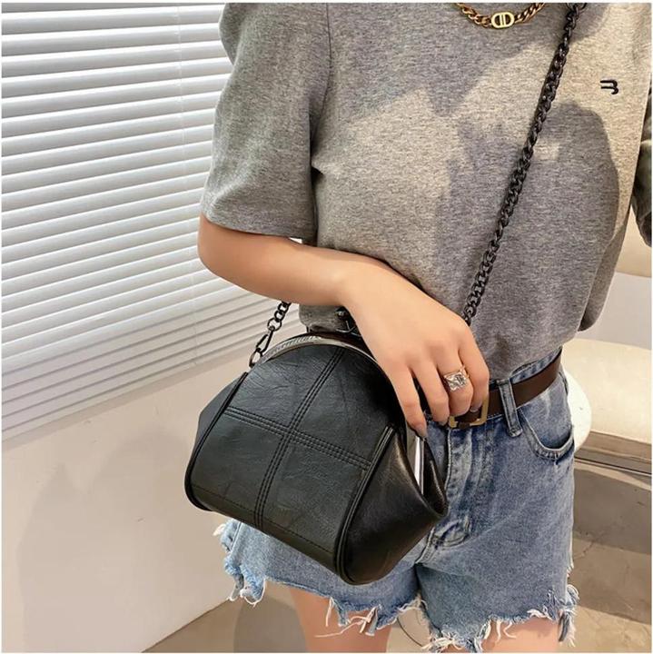 Produktbild Only-Bags.Store Kette Design Umhängetasche Hohe Qualität PU Leder Messenger Taschen Solid Farbe Designer Geldbörse