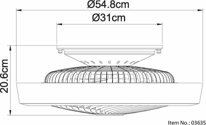 Actual product image Madeira Ceiling fan with lighting Gharra white/grey up to 25 m light colour adjustable with remote control (47 dB)