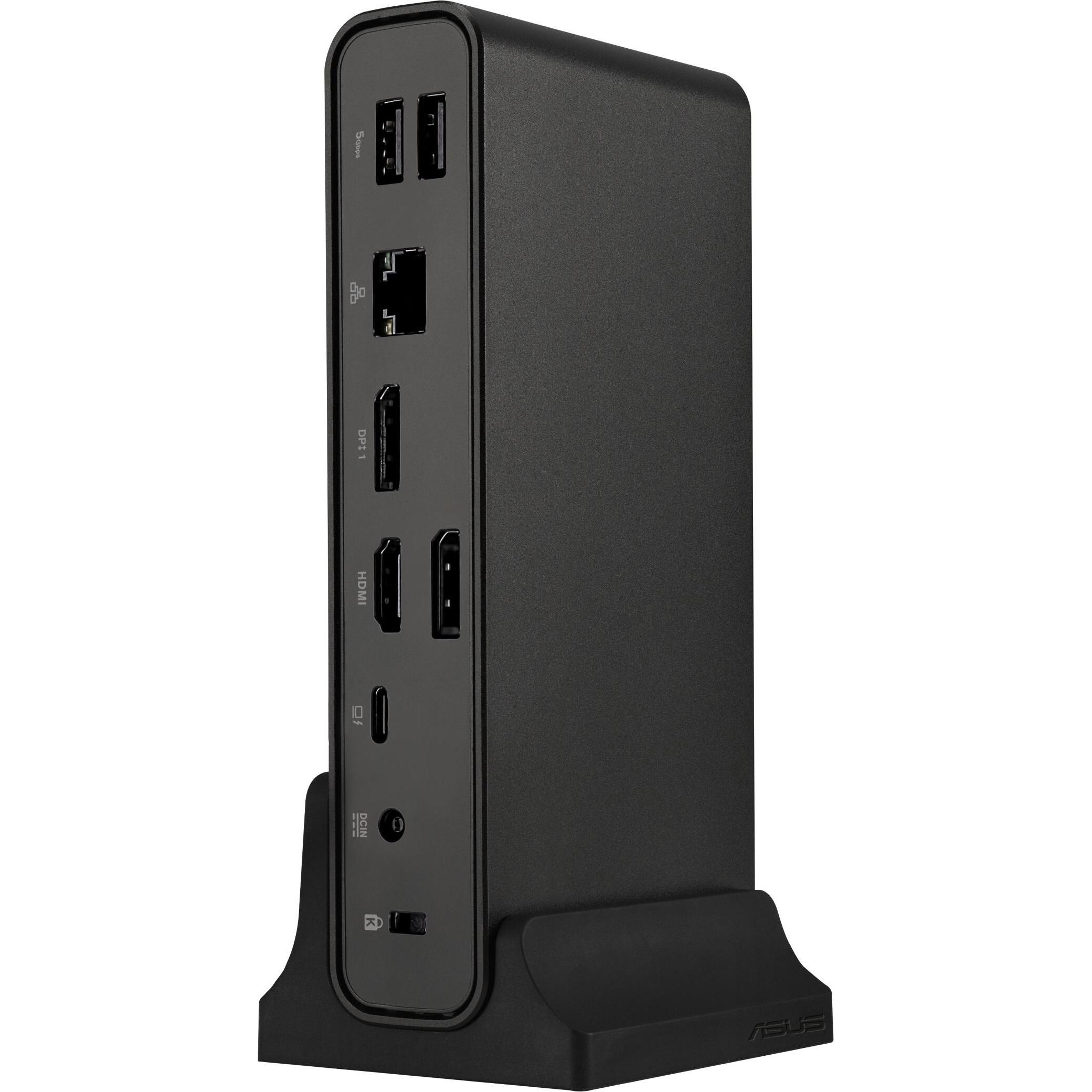 ASUS DC301 3 DISPLAY USB-C DOCK/EU (USB-C), Dockingstation + USB Hub, Schwarz