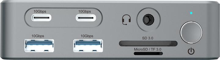 Produktbild Conceptronic Dock USB-C->2xHDMI,2xUSB-C,4xUSB-A,DP,GbE LAN (15 Ports)