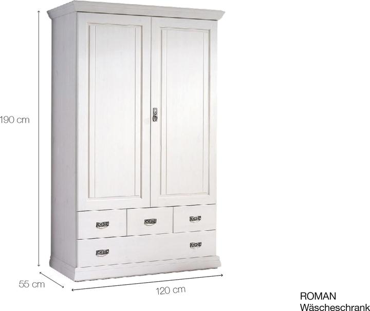 Image du produit Möbel-Eins Roumain (120 x 55 x 190 cm)