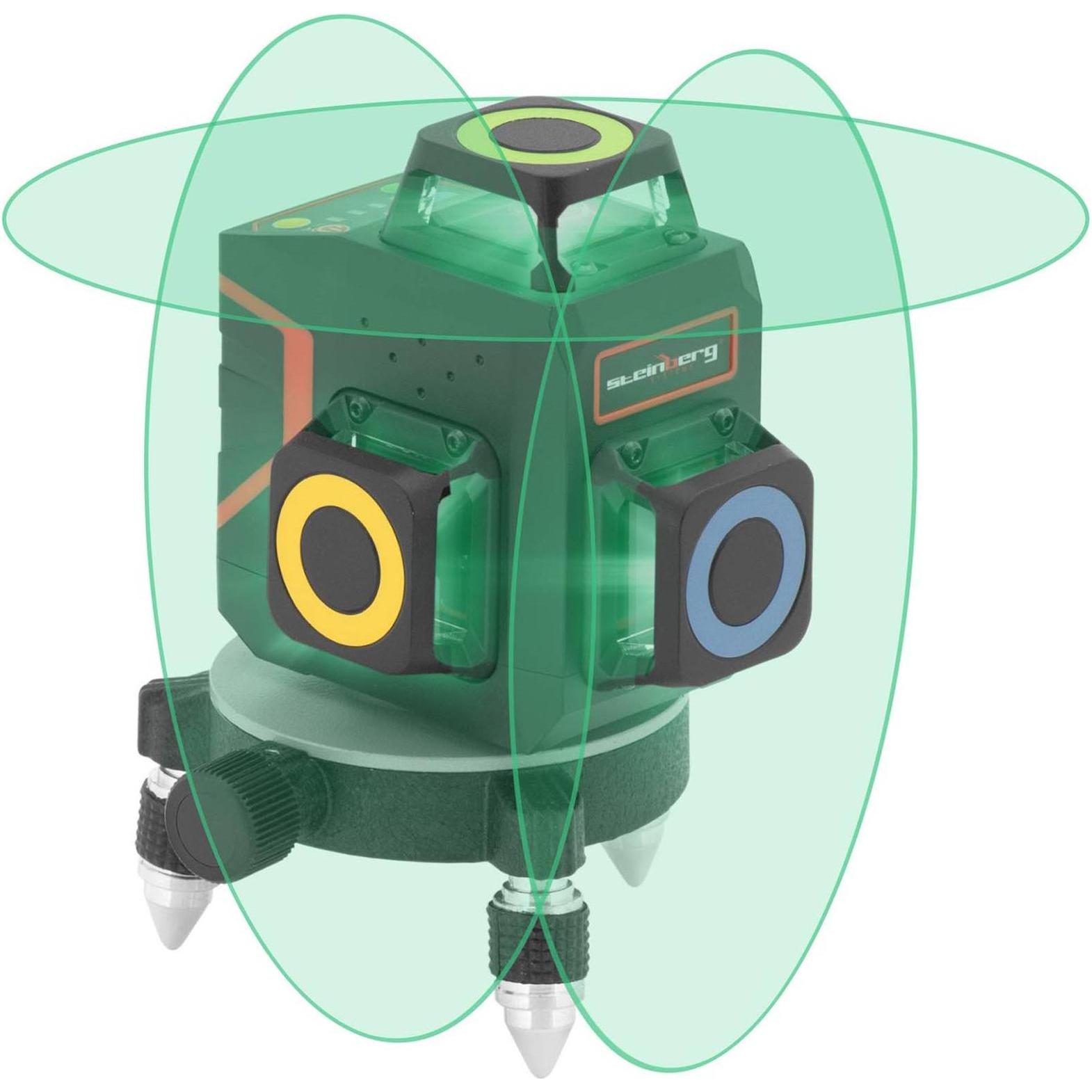 Thumbnail - Steinberg, Linienlaser, Kreuzlinienlaser Rotationslaser Linienlaser Kreuzlaser Stativ 15 - 30 m 360°