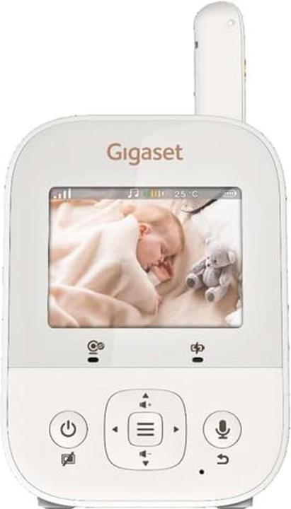 Produktbild Gigaset Baby 300 Video-Babyphone cream white/warm grey (Babyphone mit Kamera, 300 m)