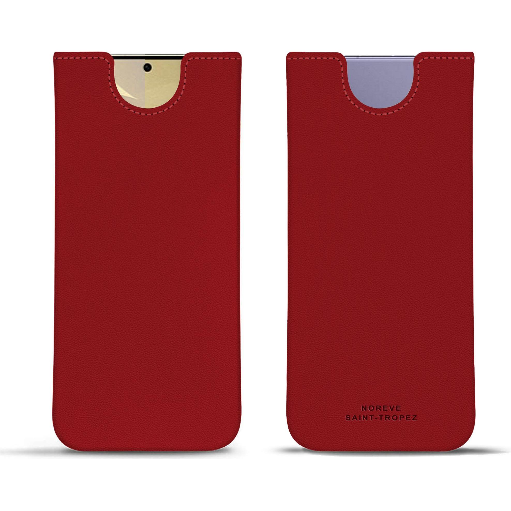 Noreve Lederschutzhülle (Samsung Galaxy S24+), Smartphone Hülle, Rot