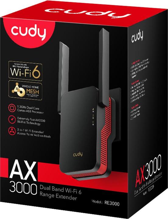Produktbild Cudy RE3000 (2402 Mbit/s, 574 Mbit/s)
