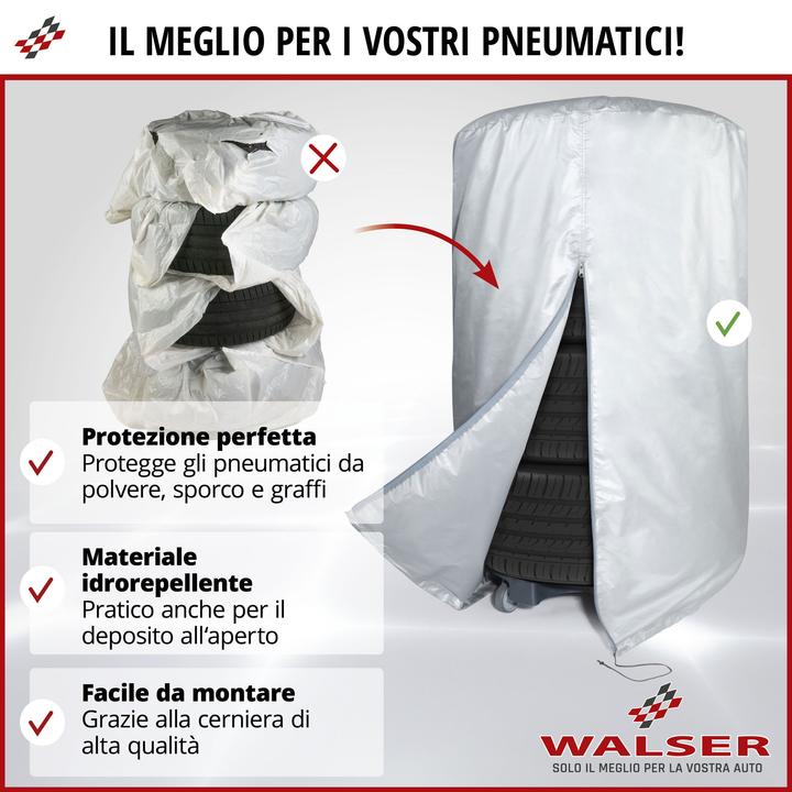 Actual product image Walser Tyre bag, robust and waterproof tyre bag 4 tyres 17-18 inch