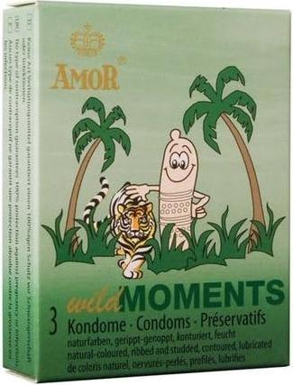 Immagine prodotto Amor Wild Moments" 3 profilattici sagomati con scanalature e nodi (3 pz.)