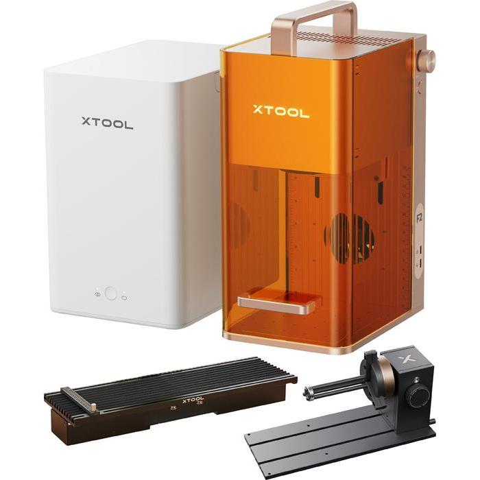 XTool, Incisore, Laser engraving machine 2-in-1 F2 - Deluxe set