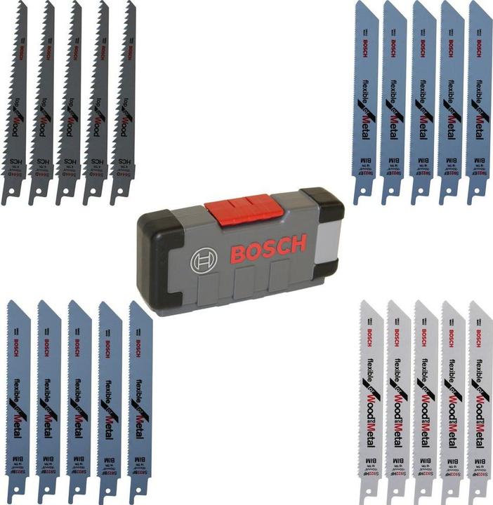 Produktbild Bosch Professional Zubehör 20-tlg. Säbelsägeblatt-Set Wood and Metal