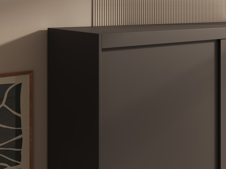 Immagine prodotto ADRK Furniture Armadio ad ante scorrevoli con specchio Hailey 120 (120 x 60 x 205 cm)